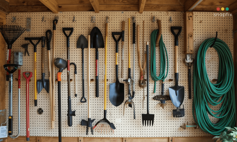 garden equipment storage for off-season